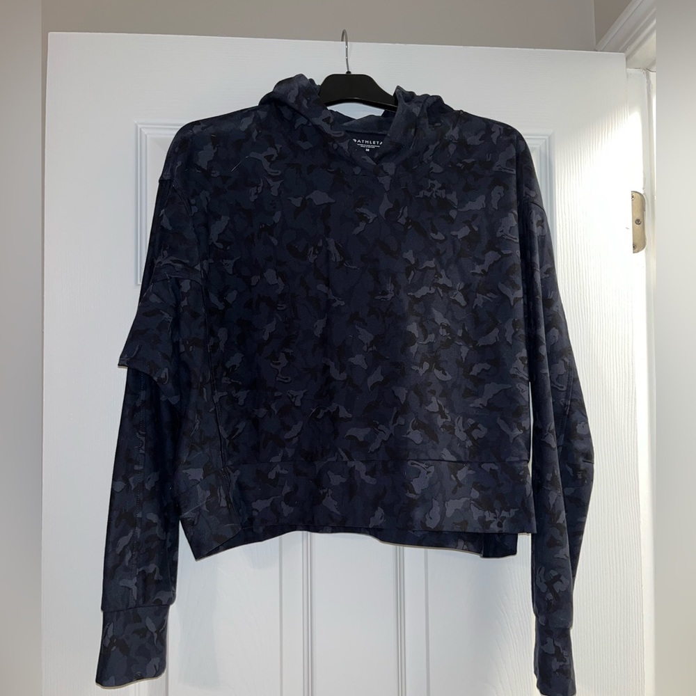 Athleta Crop Hooded Sweatshirt